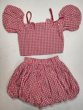 Load image into Gallery viewer, Red bubble bow set
