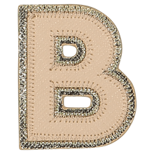 Load image into Gallery viewer, NEUTRAL METALLIC BLOCK LETTER PATCHES
