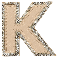 Load image into Gallery viewer, NEUTRAL METALLIC BLOCK LETTER PATCHES
