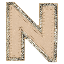 Load image into Gallery viewer, NEUTRAL METALLIC BLOCK LETTER PATCHES
