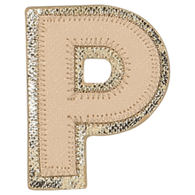 Load image into Gallery viewer, NEUTRAL METALLIC BLOCK LETTER PATCHES
