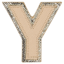 Load image into Gallery viewer, NEUTRAL METALLIC BLOCK LETTER PATCHES
